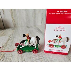 Hallmark pony for Xmas 2015 new 18th horse circus bear ornament Xmas tree